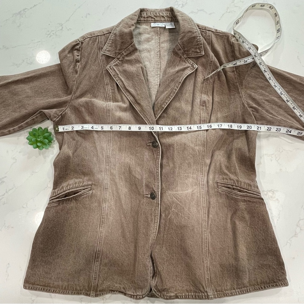 Vintage Newport News Jeanology Collection Nutmeg Denim Jean Jacket - Picture 6 of 8